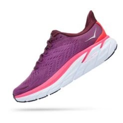 Chaussures HOKA Clifton 8 Lilas Blanc Rose Femme -Hoka Chaussures Boutique hk 0001119394 gwb 004