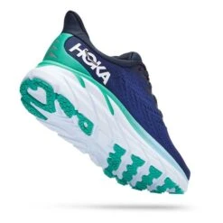 Chaussures HOKA Clifton 8 Bleu Marine Blanc Femme -Hoka Chaussures Boutique hk 0001119394 osb 003
