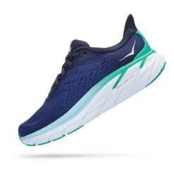Chaussures HOKA Clifton 8 Bleu Marine Blanc Femme -Hoka Chaussures Boutique hk 0001119394 osb 004