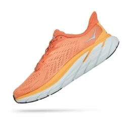 Chaussures HOKA Clifton 8 Orange Blanc Femme -Hoka Chaussures Boutique hk 0001119394 sbs 003