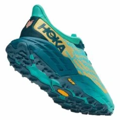 Chaussures HOKA Speedgoat 5 Bleu Clair Vert Femme -Hoka Chaussures Boutique hk 0001123158 dtw 003