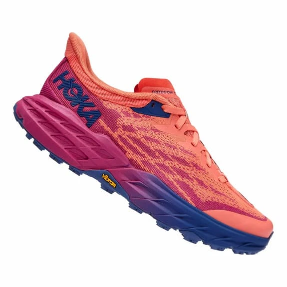 Chaussures Hoka Speedgoat 5 Rouge Bleu Femme 4 Chaussures Hoka Speedgoat 5 Rouge Bleu Femme – Image 2