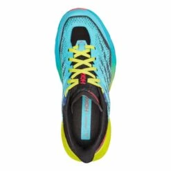 Chaussures Hoka Speedgoat 5 Bleu Clair Vert Noir Femme -Hoka Chaussures Boutique hk 0001123158 sbb 005