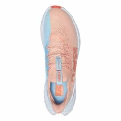 Chaussures HOKA Carbon X 3 Bleu Clair Rose Femme -Hoka Chaussures Boutique hk 0001123193 pps 005