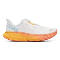 Chaussures HOKA Arahi 6 Blanc Bleu Clair Orange Femme -Hoka Chaussures Boutique hk 0001123195 ncb 005