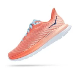 Chaussures HOKA Mach 5 Orange Clair Bleu Blanc Femme -Hoka Chaussures Boutique hk 0001127894 cpp 004