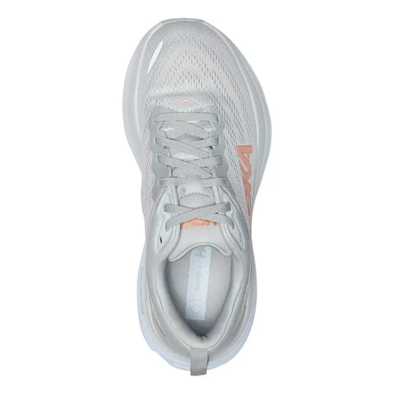 Chaussures HOKA Bondi 8 Gris Blanc Orange Femme 7 Chaussures HOKA Bondi 8 Gris Blanc Orange Femme – Image 5