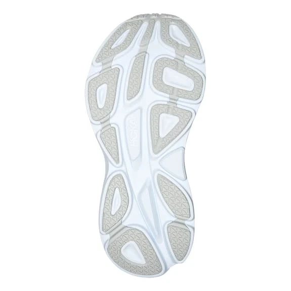 Chaussures HOKA Bondi 8 Gris Blanc Orange Femme 8 Chaussures HOKA Bondi 8 Gris Blanc Orange Femme – Image 6