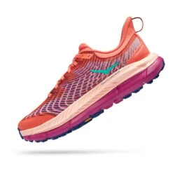 Chaussures HOKA Mafate Speed 4 Orange Rose Lilas Femme -Hoka Chaussures Boutique hk 0001131056 cpp 004