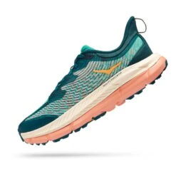 Chaussures HOKA Mafate Speed 4 Bleu Vert Orange Femme -Hoka Chaussures Boutique hk 0001131056 dtw 004