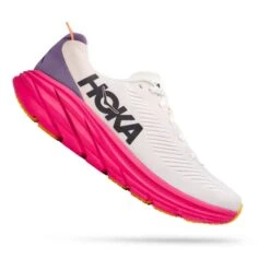 Chaussures HOKA Rincon 3 Blanc Fuchsia Lilas Femme