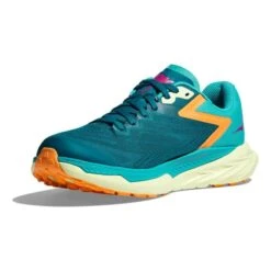Chaussures HOKA Zinal Vert Turquoise Orange Fuchsia Femme -Hoka Chaussures Boutique hk 1119400 dlc 003