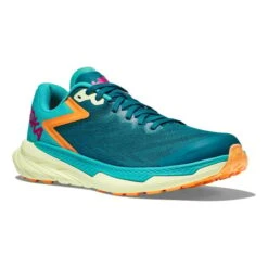 Chaussures HOKA Zinal Vert Turquoise Orange Fuchsia Femme -Hoka Chaussures Boutique hk 1119400 dlc 006