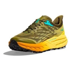 Chaussures HOKA Speedgoat 5 Vert Kaki Orange Jaune -Hoka Chaussures Boutique hk 1123157 apf 003