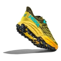 Chaussures HOKA Speedgoat 5 Vert Kaki Orange Jaune -Hoka Chaussures Boutique hk 1123157 apf 004