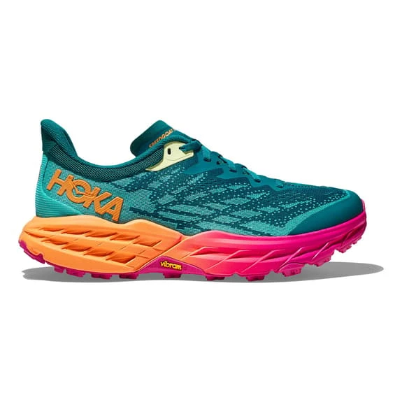 Chaussures HOKA Speedgoat 5 Vert Turquoise Orange 4 Chaussures HOKA Speedgoat 5 Vert Turquoise Orange – Image 2