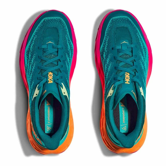 Chaussures HOKA Speedgoat 5 Vert Turquoise Orange 5 Chaussures HOKA Speedgoat 5 Vert Turquoise Orange – Image 3