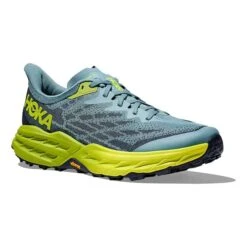 Chaussures HOKA Speedgoat 5 Gris Jaune Fluo -Hoka Chaussures Boutique hk 1123157 sbd 005