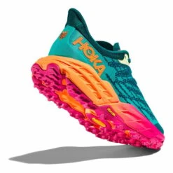 Chaussures HOKA Speedgoat 5 Vert Turquoise Orange Fuchsia Femme -Hoka Chaussures Boutique hk 1123158 dlc 004
