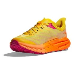 Chaussures HOKA Speedgoat 5 Jaune Orange Femme -Hoka Chaussures Boutique hk 1123158 pfm 003