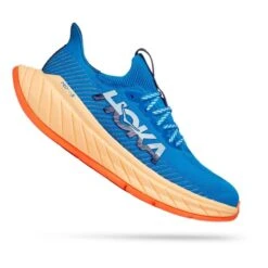 Chaussures HOKA Carbon X 3 Bleu Marine Orange Gris