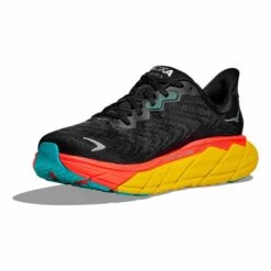 Chaussures HOKA Arahi 6 Noir Jaune Rouge -Hoka Chaussures Boutique hk 1123194 bfl 003