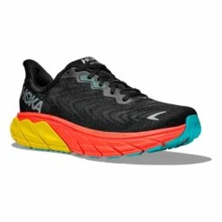 Chaussures HOKA Arahi 6 Noir Jaune Rouge -Hoka Chaussures Boutique hk 1123194 bfl 004