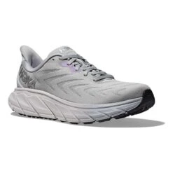 Chaussures HOKA Arahi 6 Gris Blanc Lilas Femme -Hoka Chaussures Boutique hk 1123195 hms 006