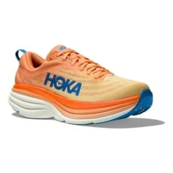 Chaussures HOKA Bondi 8 Orange Bleu Marine Jaune -Hoka Chaussures Boutique hk 1123202 imo 006