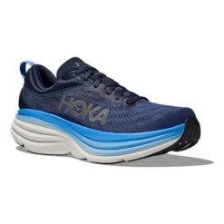 Chaussures HOKA Bondi 8 Bleu Foncé Bleu Clair Blanc -Hoka Chaussures Boutique hk 1123202 osa 006