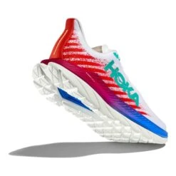 Chaussures HOKA Mach 5 Blanc Pur Rouge Bleu -Hoka Chaussures Boutique hk 1127893 wfm 004