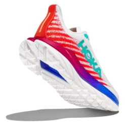 Chaussures HOKA Mach 5 Blanc Rouge Bleu Marine Femme -Hoka Chaussures Boutique hk 1127894 wfm 004