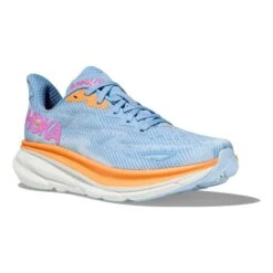 Chaussures HOKA Clifton 9 Bleu Clair Orange Rose Femme 13 Chaussures HOKA Clifton 9 Bleu Clair Orange Rose Femme -Hoka Chaussures Boutique hk 1127896 abi 006