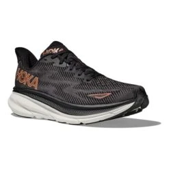Chaussures HOKA Clifton 9 Noir Marron Blanc Femme -Hoka Chaussures Boutique hk 1127896 bcp 006