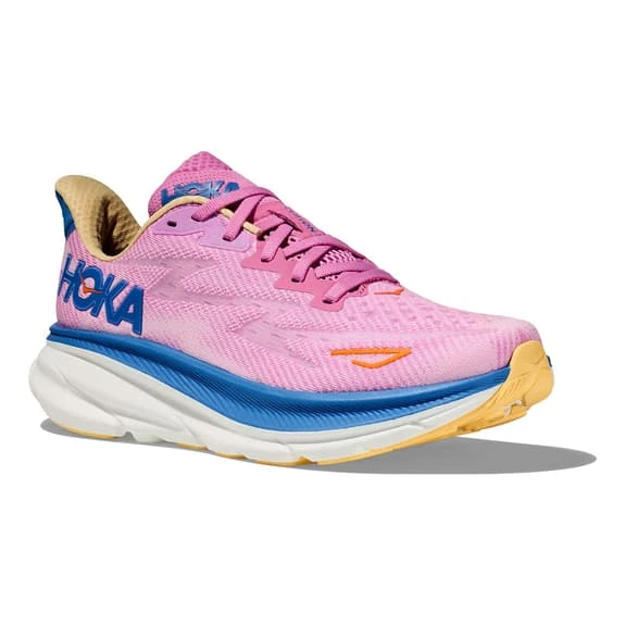 Chaussures HOKA Clifton 9 Rose Chewing-gum Bleu Foncé Orange Femme 8 Chaussures HOKA Clifton 9 Rose Chewing-gum Bleu Foncé Orange Femme – Image 6