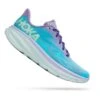Chaussures HOKA Clifton 9 Bleu Clair Lilas Blanc Femme