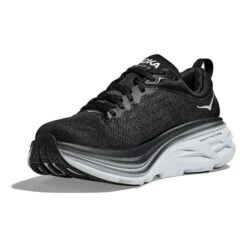 Chaussures HOKA Bondi 8 Noir Blanc Femme -Hoka Chaussures Boutique hk 1127952 bwh 003