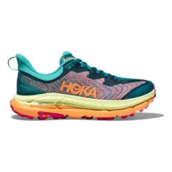 Chaussures HOKA Mafate Speed 4 Vert Turquoise Orange Fuchsia