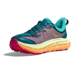 Chaussures HOKA Mafate Speed 4 Vert Turquoise Orange Fuchsia -Hoka Chaussures Boutique hk 1129930 dlc 003