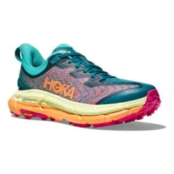 Chaussures HOKA Mafate Speed 4 Vert Turquoise Orange Fuchsia -Hoka Chaussures Boutique hk 1129930 dlc 006