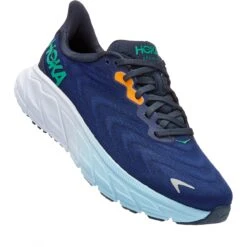 Hoka Chaussures Running Femme - Arahi 6 - Outer Space / Bellwether Blue