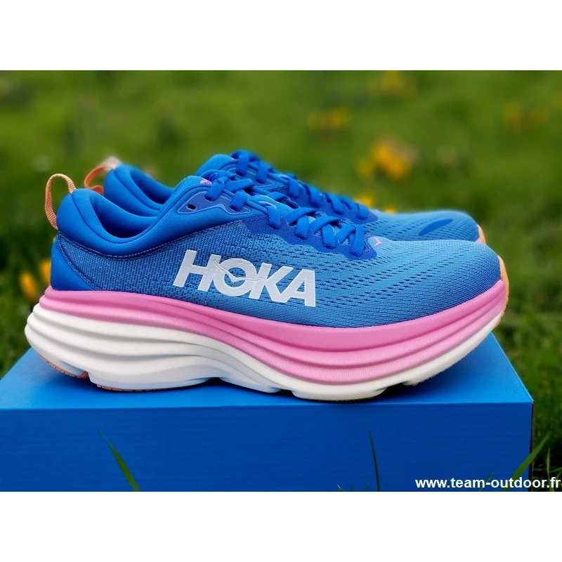 HOKA Bondi 8 Femme Coastal Sky / All Aboard 4 HOKA Bondi 8 Femme Coastal Sky / All Aboard – Image 2