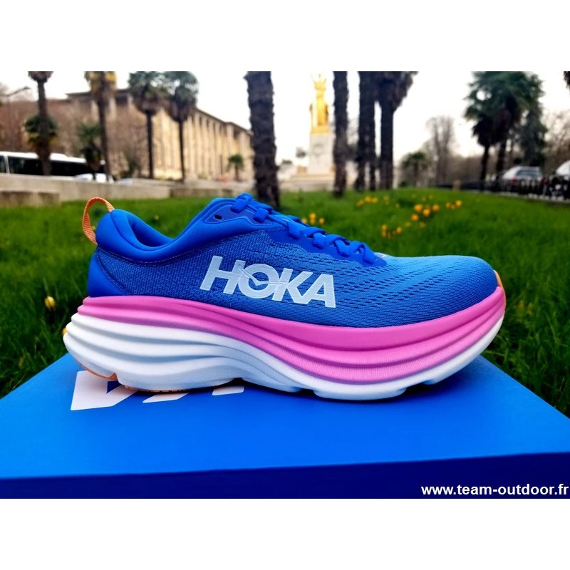 HOKA Bondi 8 Femme Coastal Sky / All Aboard 6 HOKA Bondi 8 Femme Coastal Sky / All Aboard – Image 4