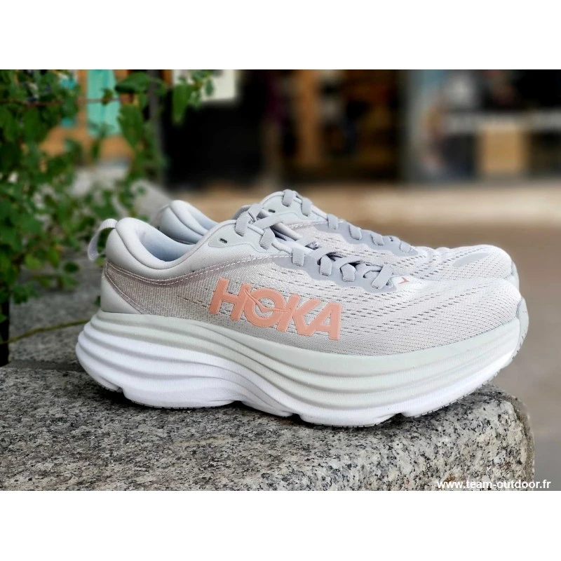 HOKA Bondi 8 Femme Harbor Mist / Lunar Rock 4 HOKA Bondi 8 Femme Harbor Mist / Lunar Rock – Image 2