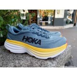 HOKA Bondi 8 Homme Goblin Blue / Moutain Spring -Hoka Chaussures Boutique hoka bondi 8 homme goblin blue moutain spring 4