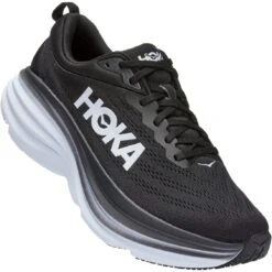 Hoka Chaussures Running Homme - Bondi 8 - Noir / Blanc