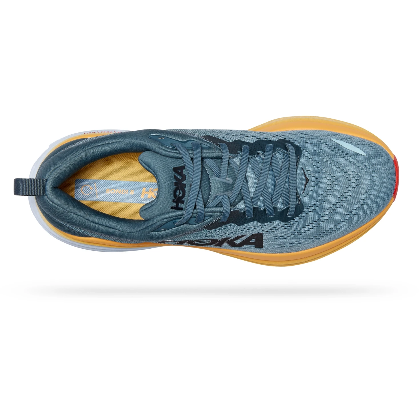 Hoka Chaussures Running - Bondi 8 X-Wide - Goblin Blue / Mountain Spring 7 Hoka Chaussures Running - Bondi 8 X-Wide - Goblin Blue / Mountain Spring – Image 5