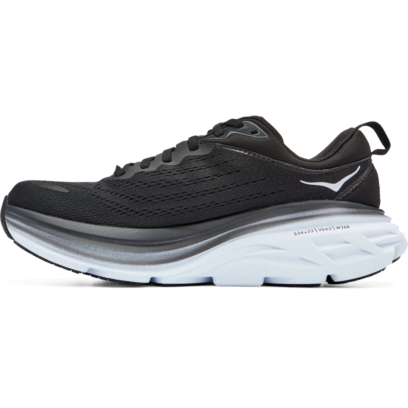 Hoka Chaussures Running Femme - Bondi 8 - Noir / Blanc 8 Hoka Chaussures Running Femme - Bondi 8 - Noir / Blanc – Image 6