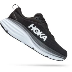 Hoka Chaussures Running Femme - Bondi 8 Wide - Noir / Blanc -Hoka Chaussures Boutique hoka bondi 8 women s running shoes black white 5 1239597
