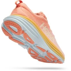 Hoka Chaussures Running Femme - Bondi 8 - Shell Coral / Peach Parfait -Hoka Chaussures Boutique hoka bondi 8 women s running shoes shell coral peach parfait 4 1239604